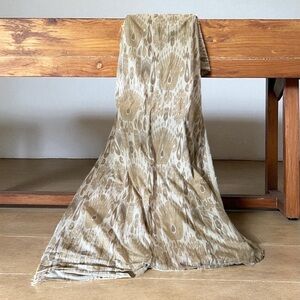 Pottery Barn Linen Cotton Vivian IKAT KING Duvet Plus 2 Standard Shams